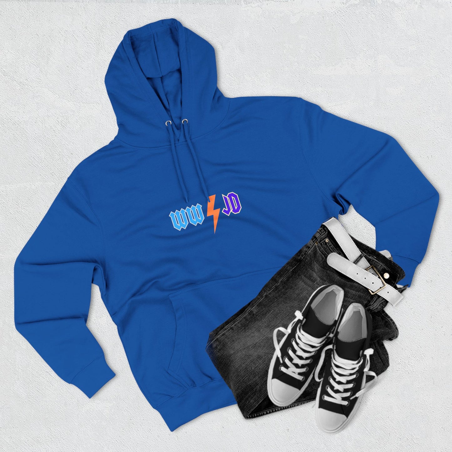 Three-Panel Fleece Hoodie - WWJD