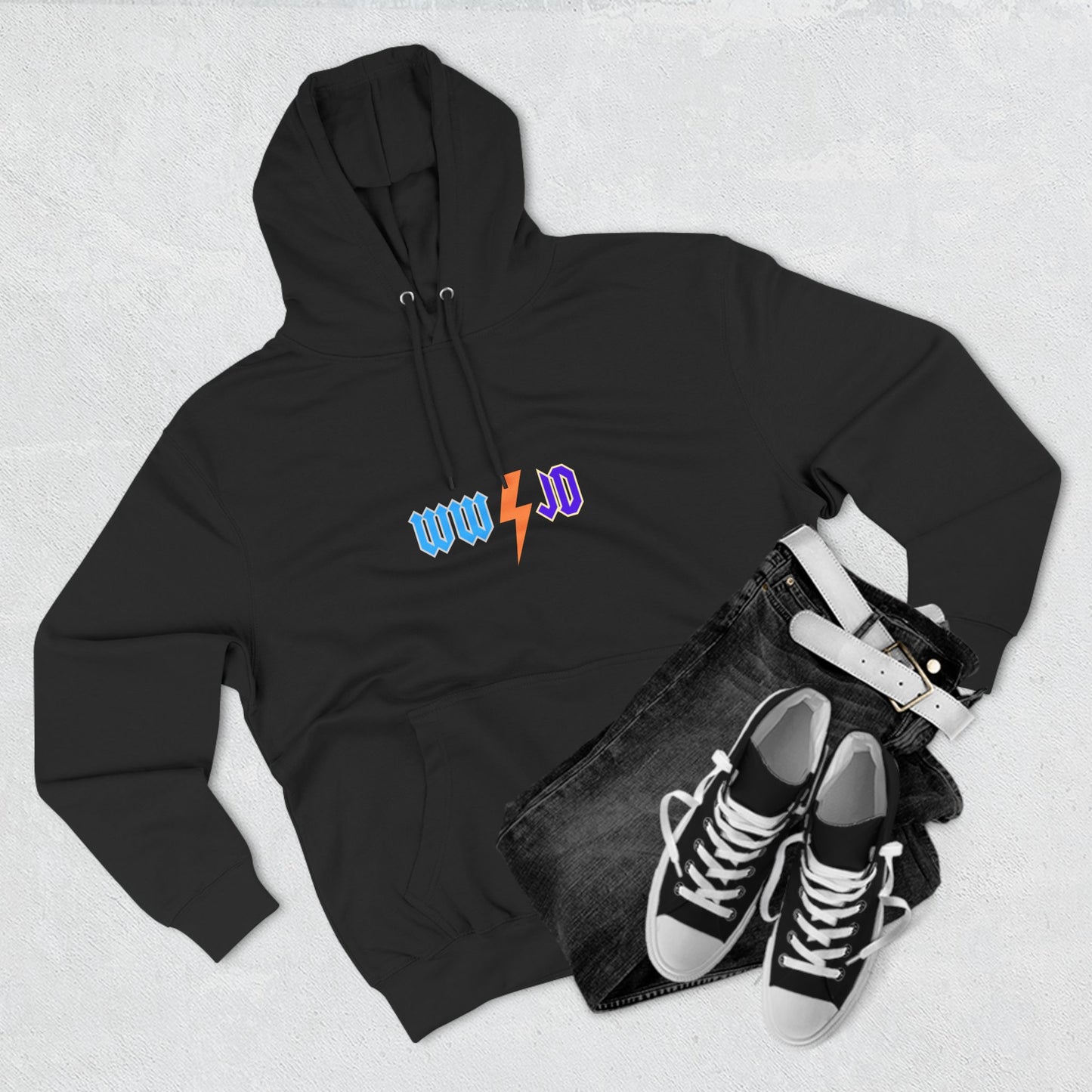 Three-Panel Fleece Hoodie - WWJD