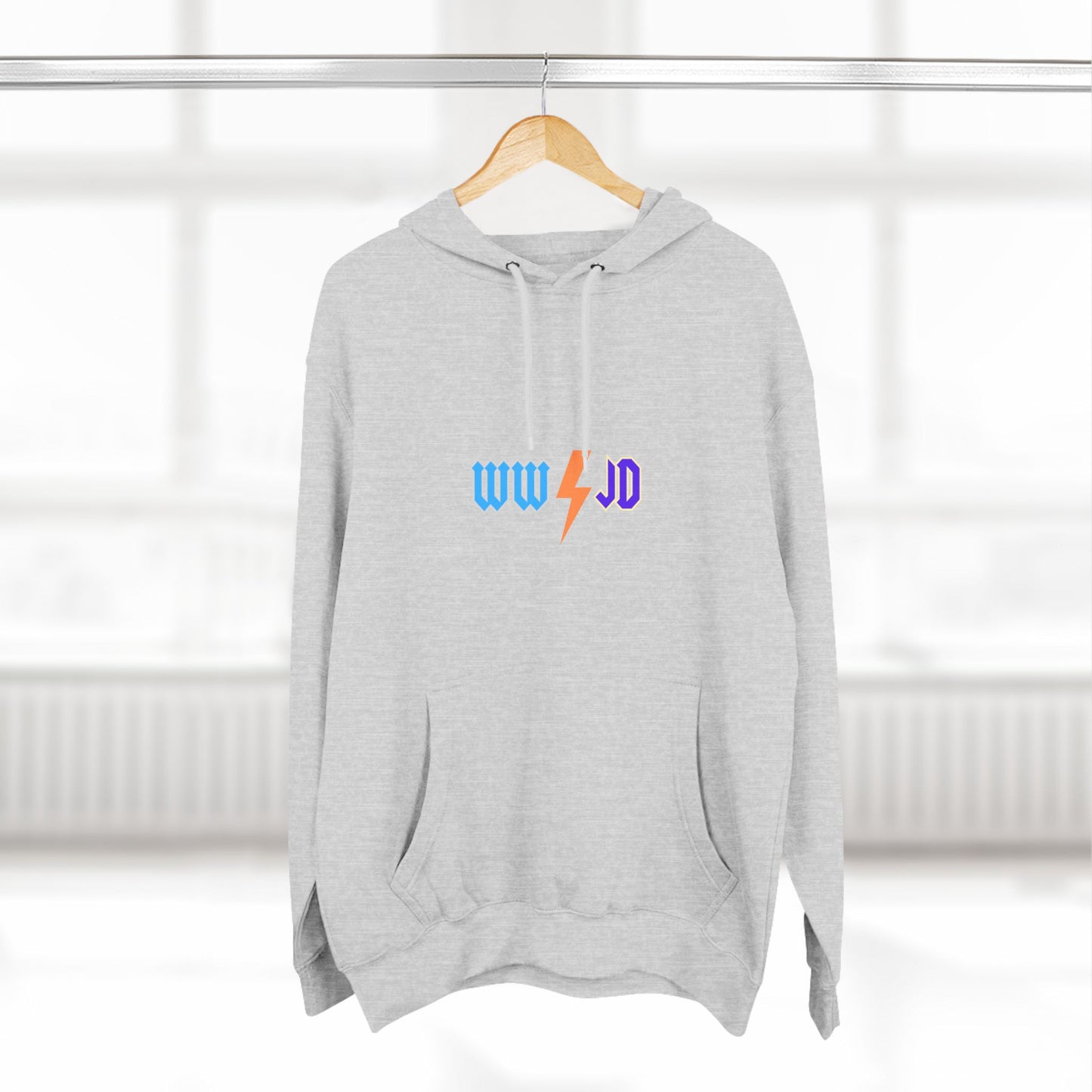 Three-Panel Fleece Hoodie - WWJD