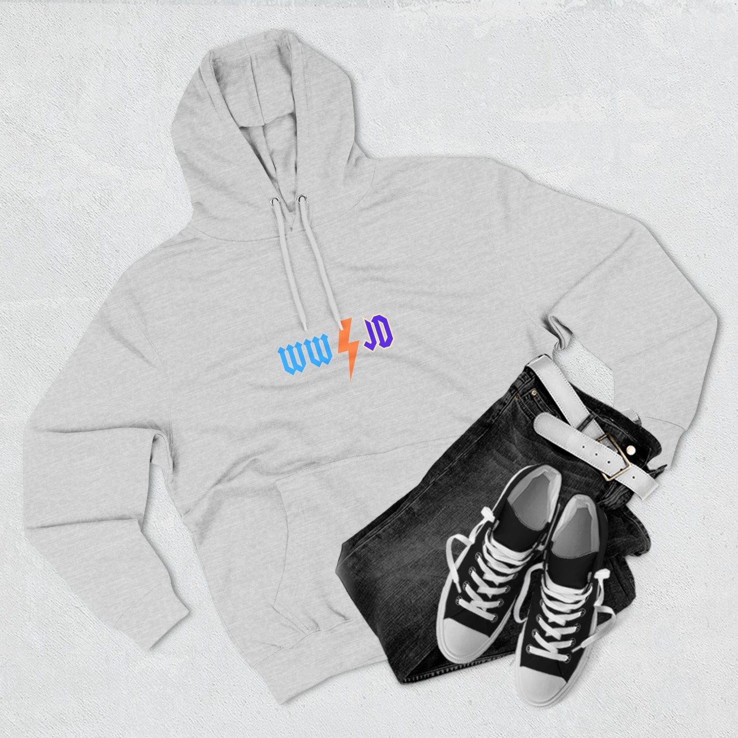 Three-Panel Fleece Hoodie - WWJD