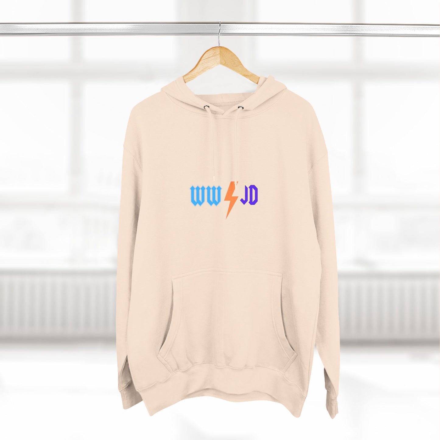 Three-Panel Fleece Hoodie - WWJD