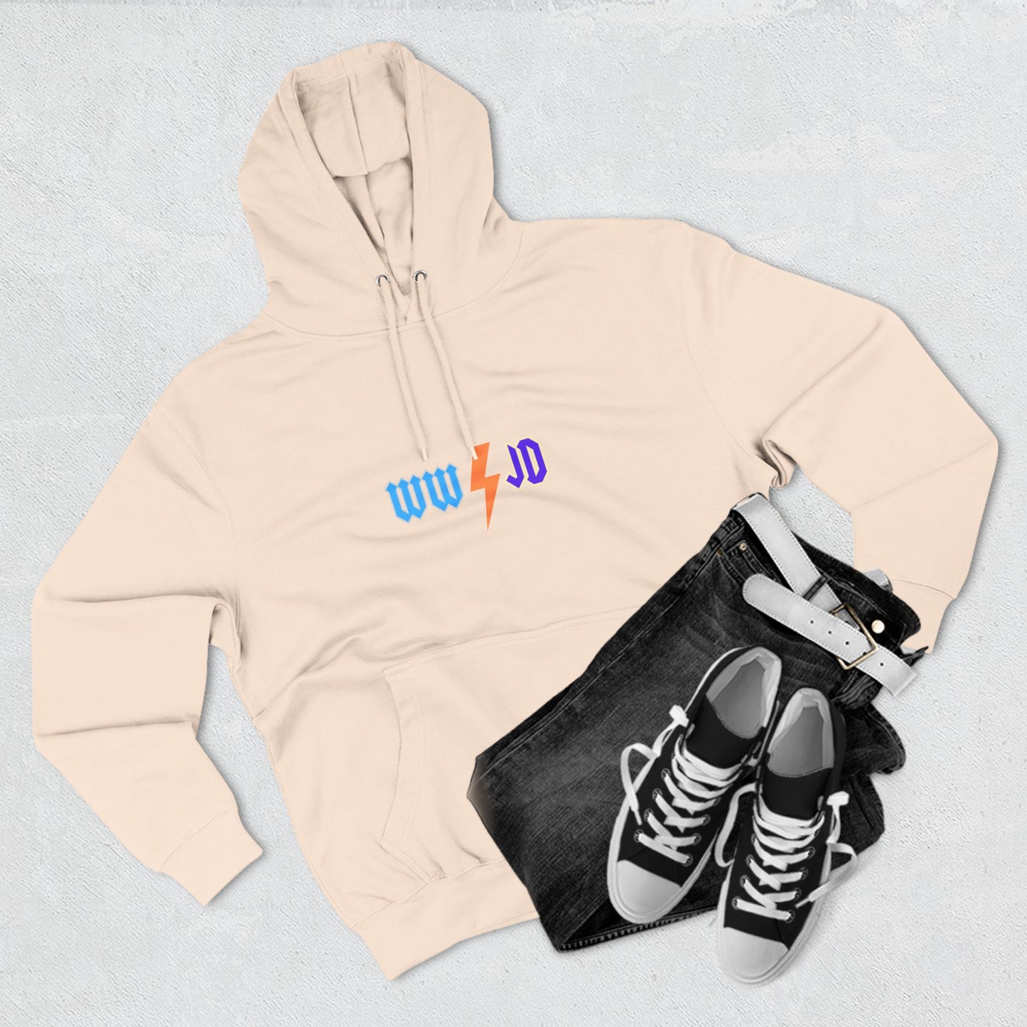 Three-Panel Fleece Hoodie - WWJD