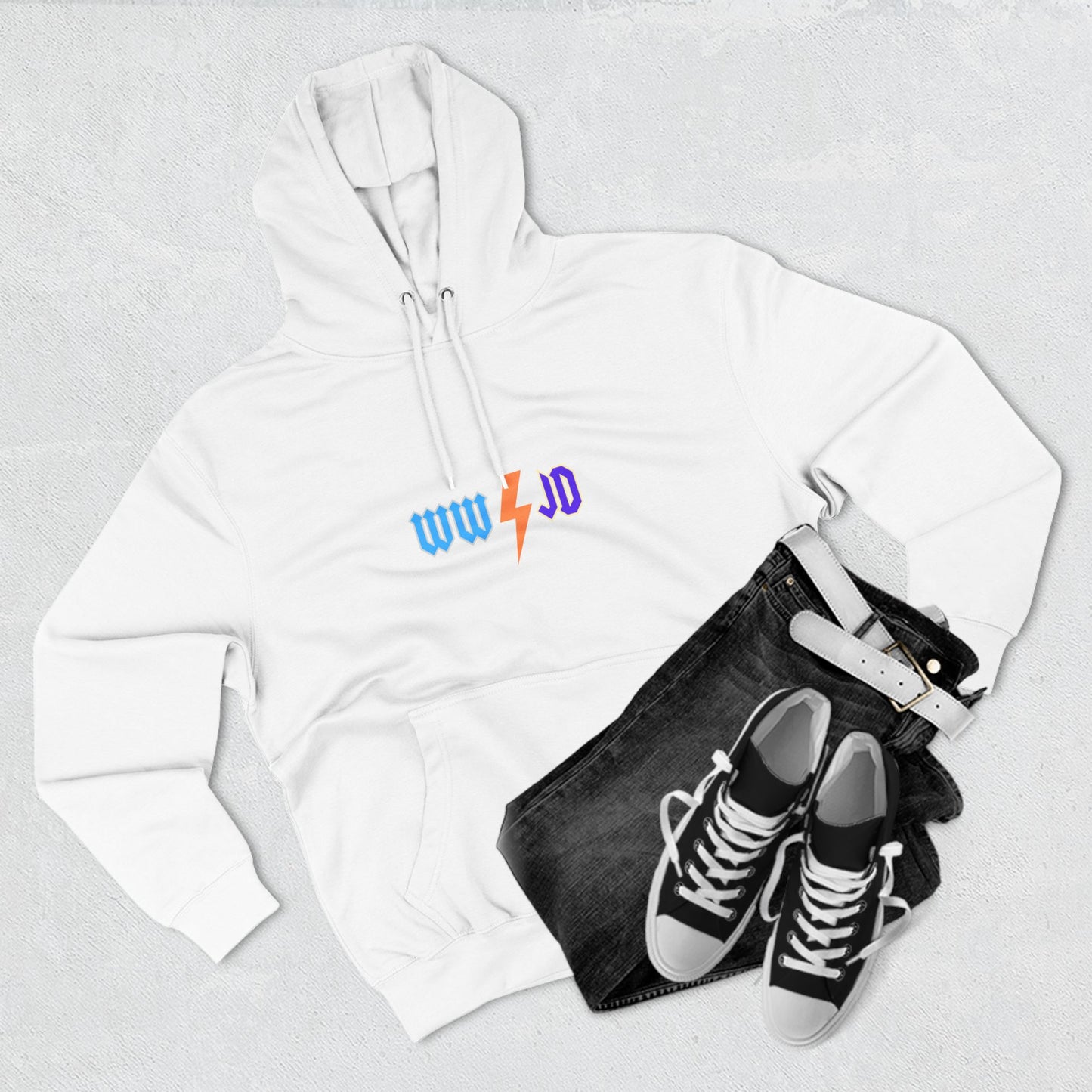 Three-Panel Fleece Hoodie - WWJD