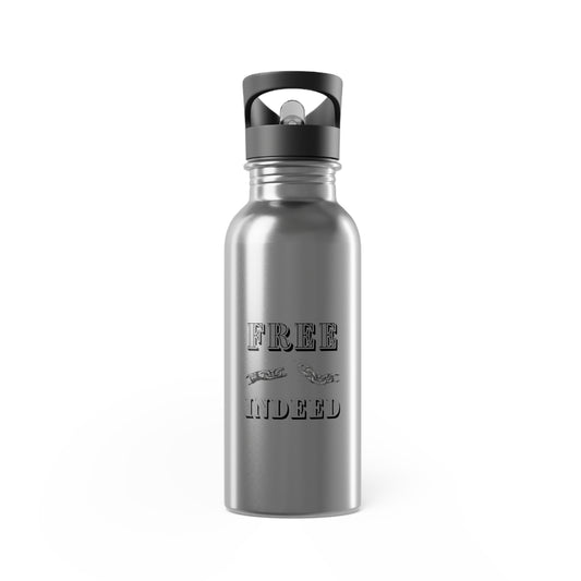 FREE INDEED - Stainless Steel Water Bottle With Straw, 20oz